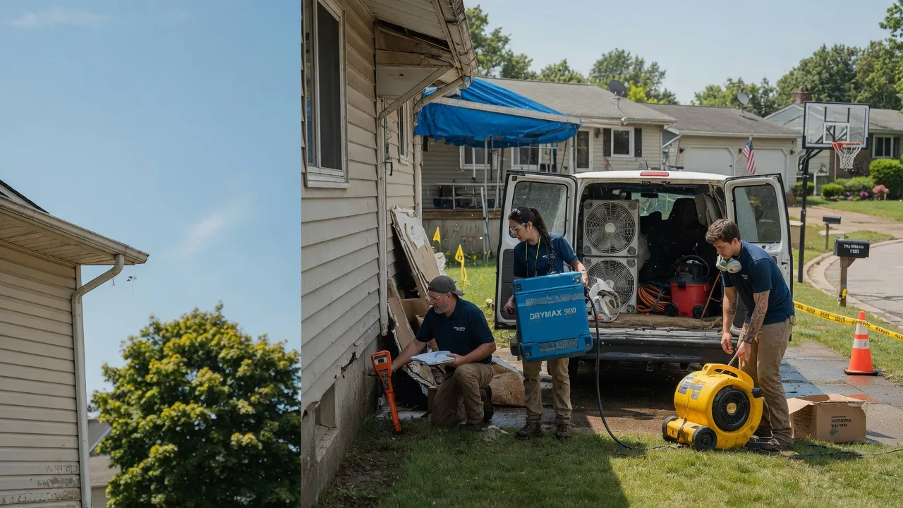 Ceiling Leak Cleanup in Mechanicsburg, IL near me