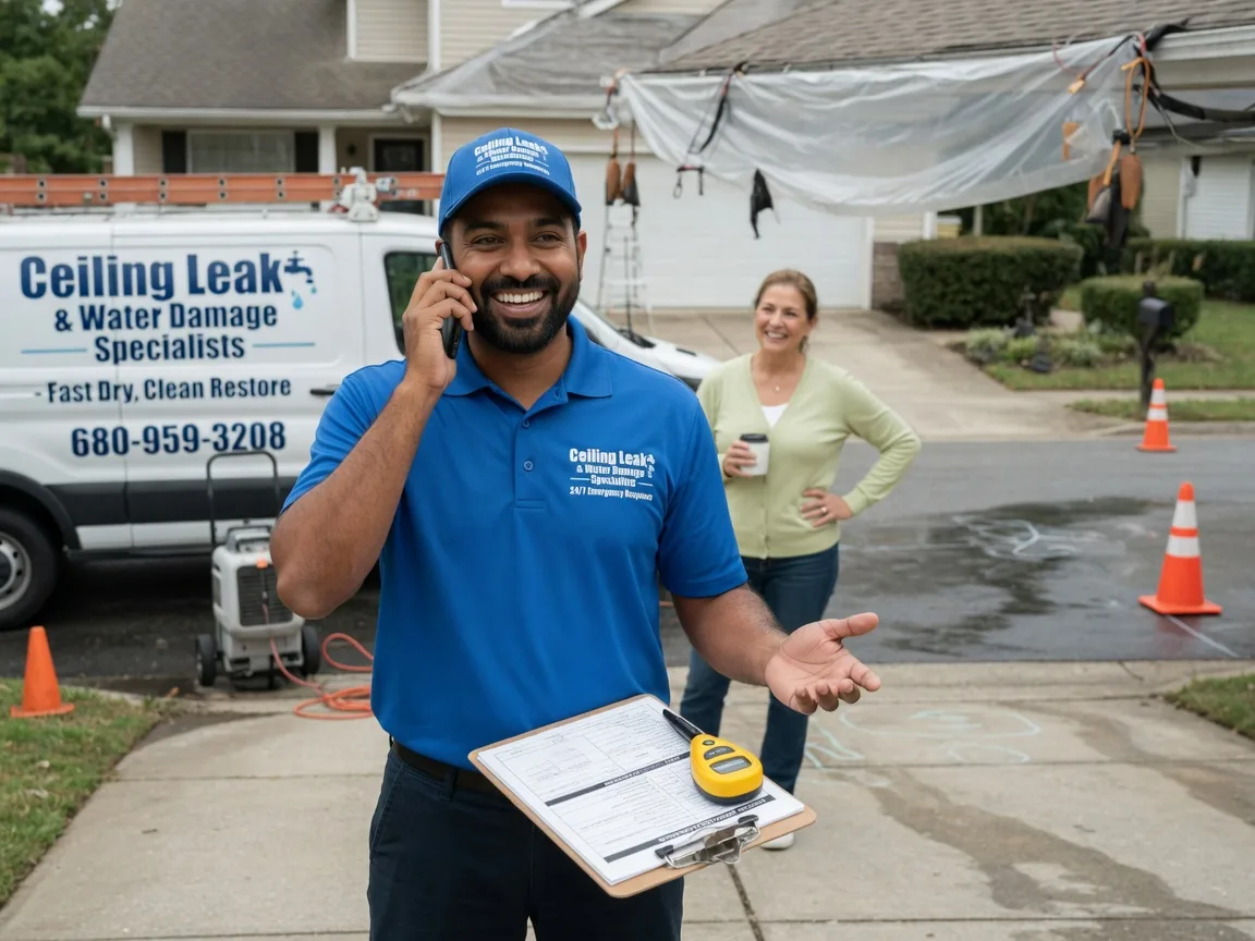 Ceiling Leak Cleanup Mechanicsburg, IL FAQs